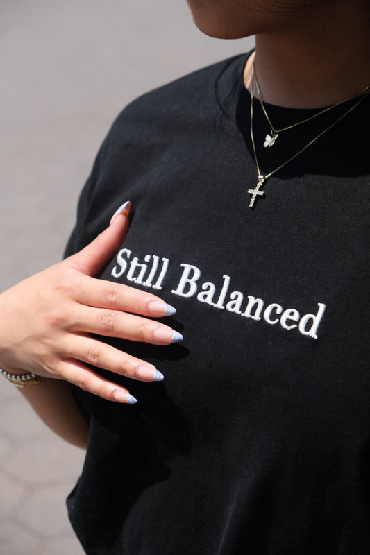 Premium Black Koi Tee (3D Embroidered)