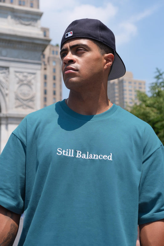 Premium Blue Koi Tee (3D Embroidered)