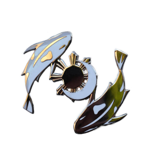 Sun & Moon Koi Fish Pin