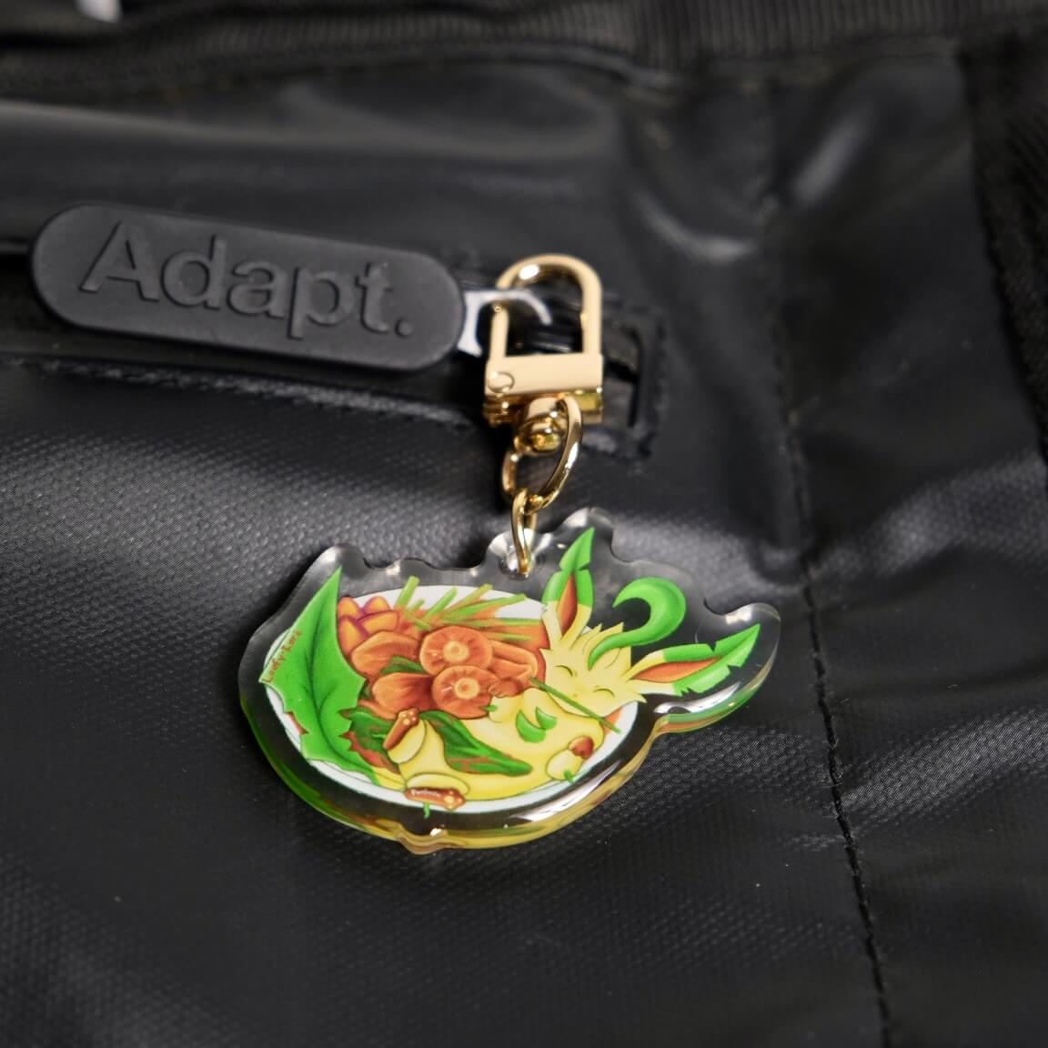 Leafy-Kare Acrylic Charm