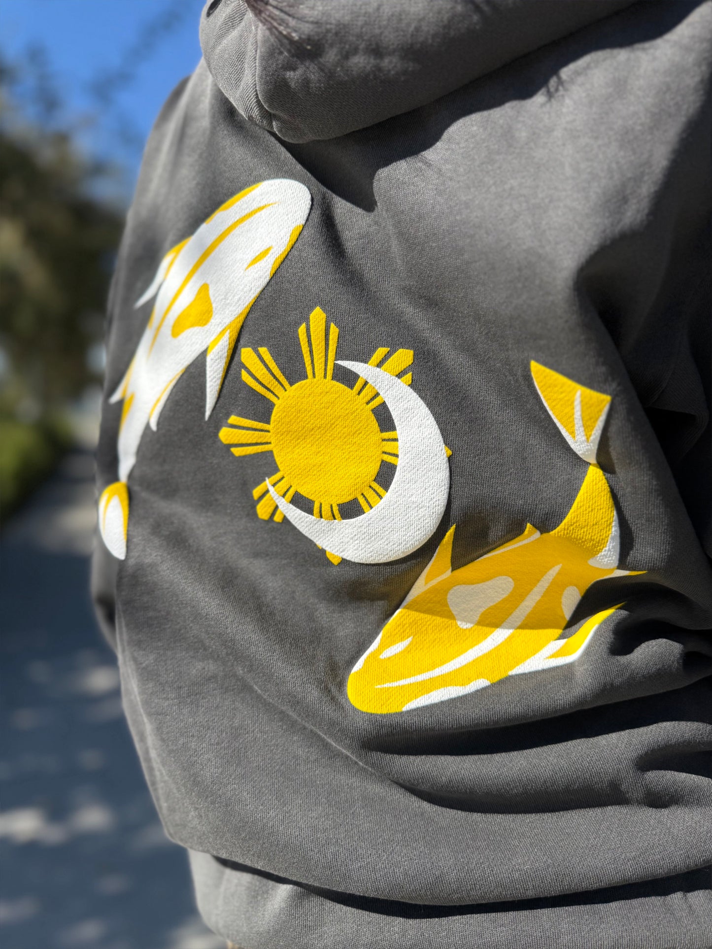 Oversized Black Pigment Hoody