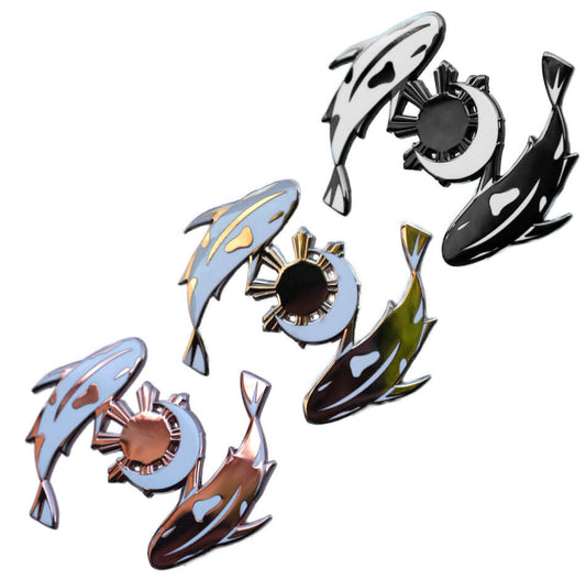 Sun & Moon Koi Fish Pin