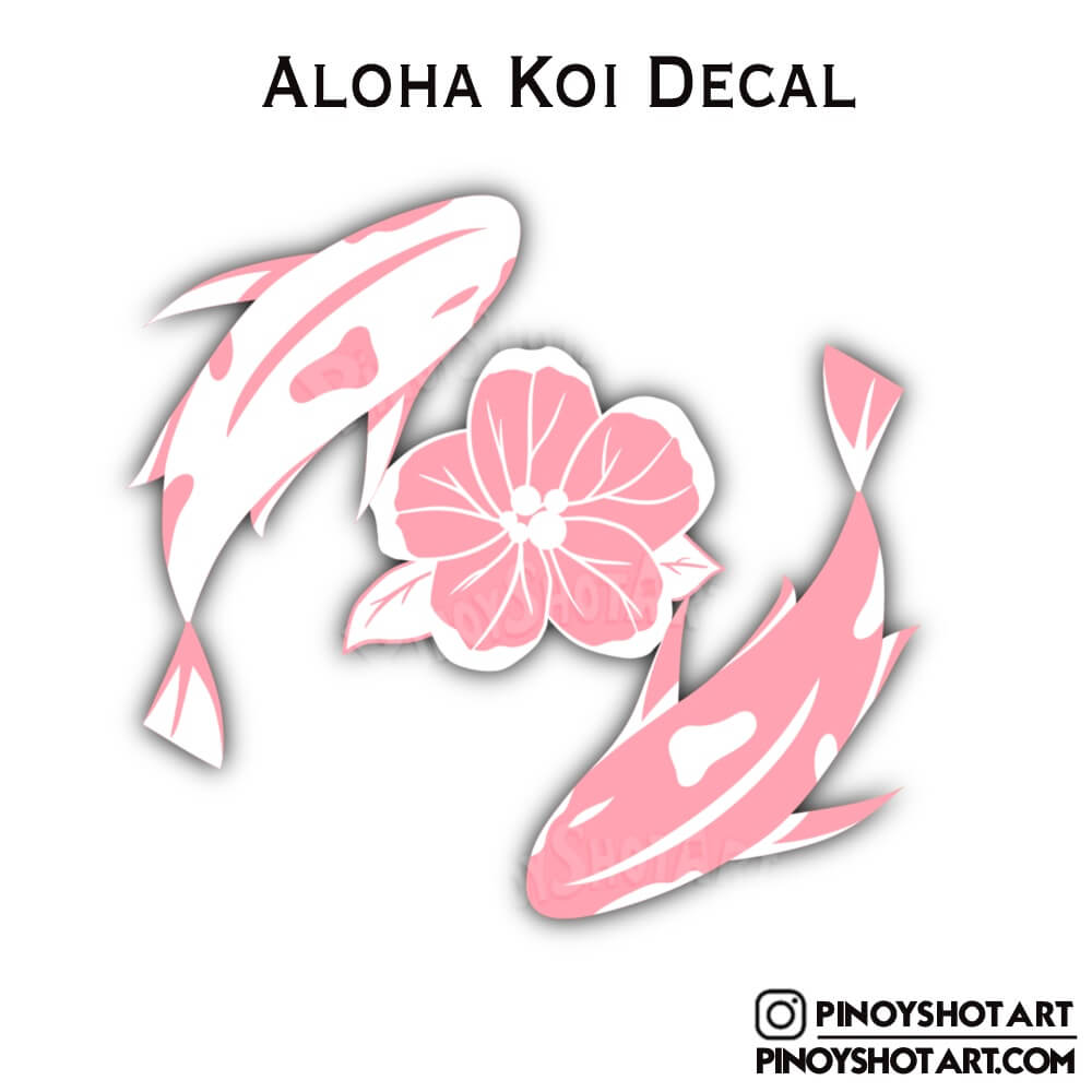 Aloha Koi Decal