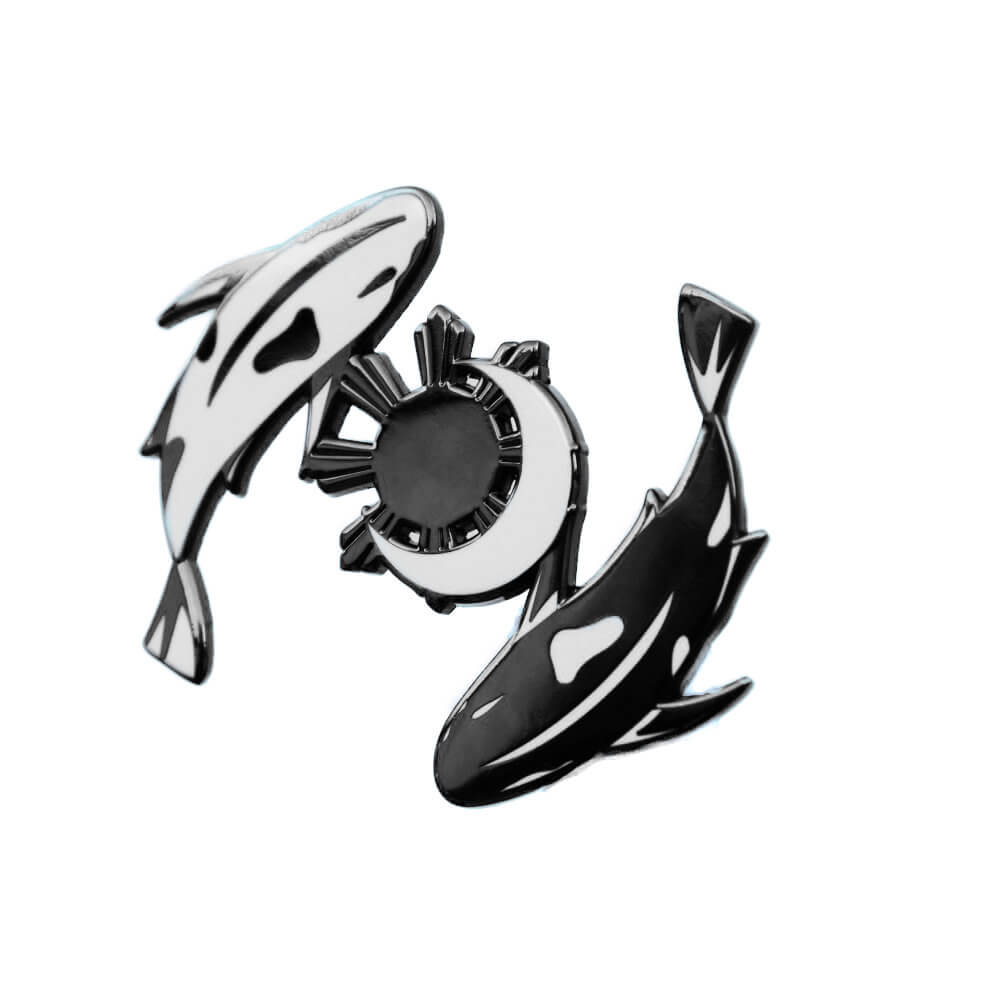 Sun & Moon Koi Fish Pin