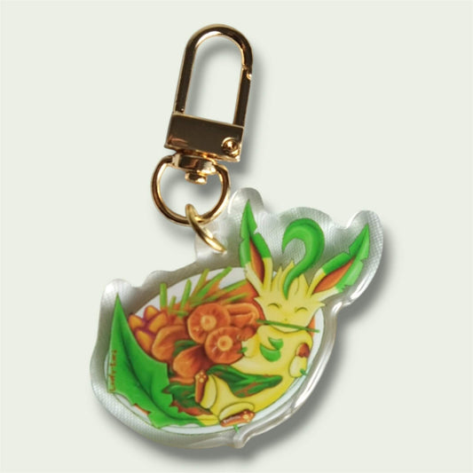 Leafy-Kare Acrylic Charm