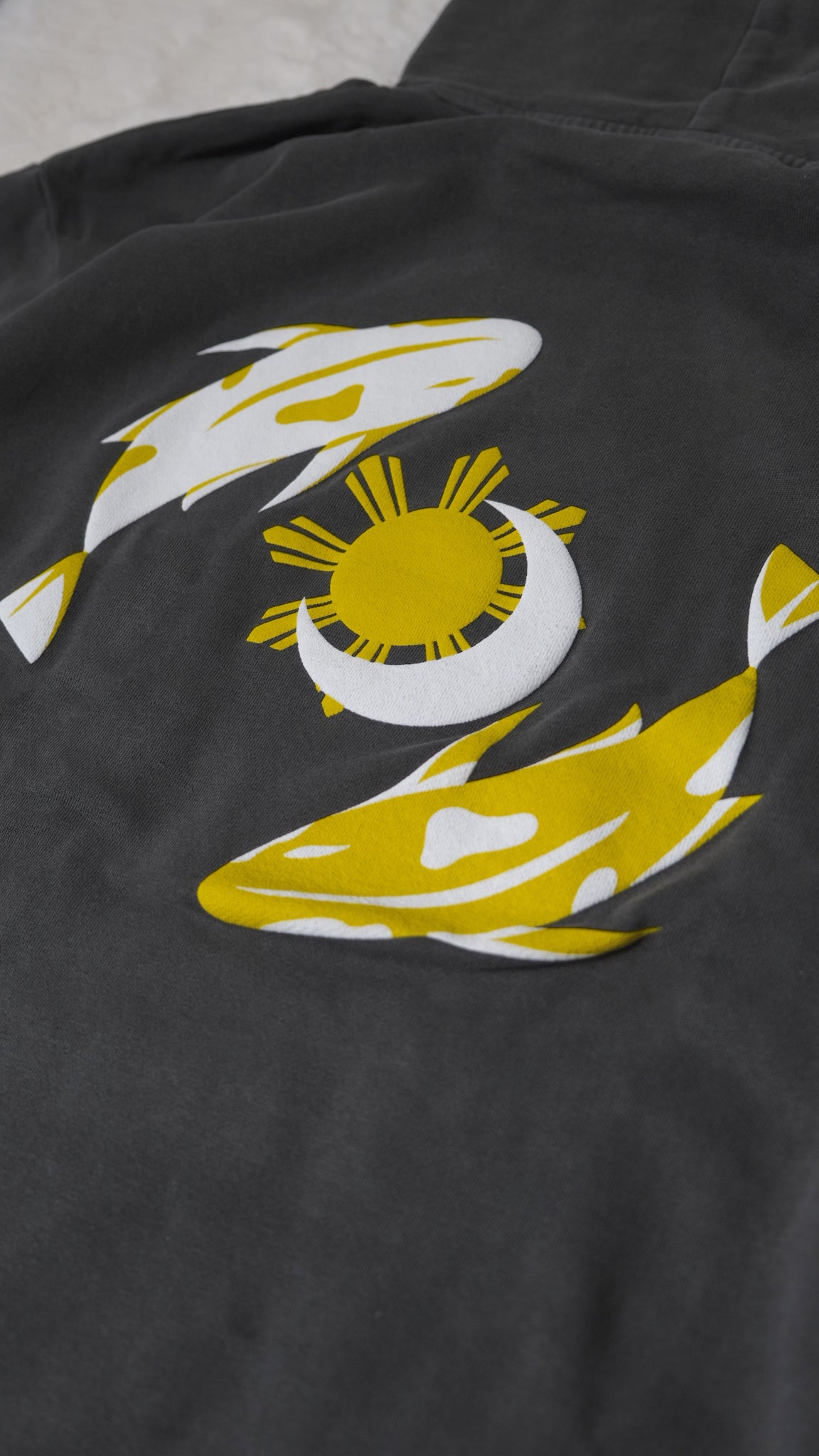 Oversized Black Pigment Hoody